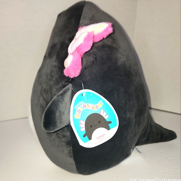 JAEYLN 🦎 ☆HTF☆ Black & Pink Axolotl Original Squishmallow by Kelly Toy ☆》NWT《 - Picture 5 of 9